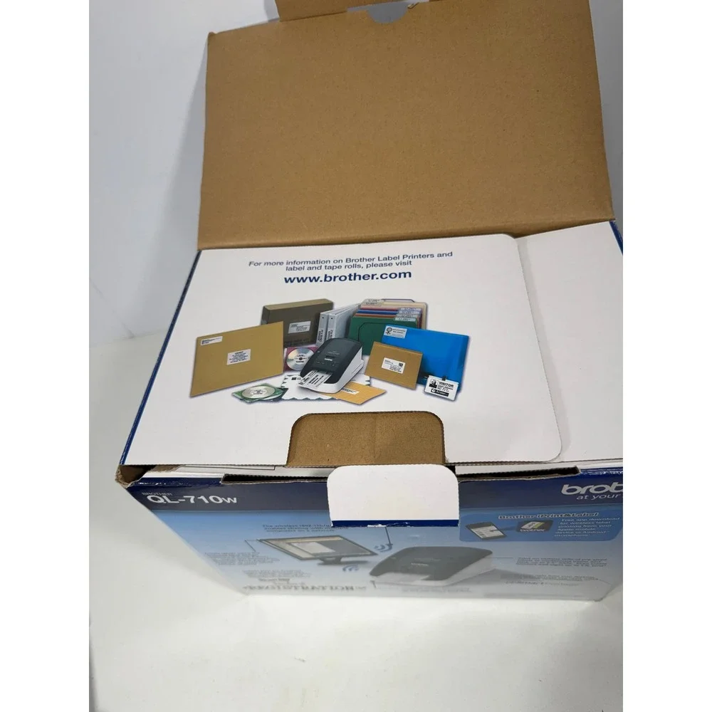 Brother QL-710W Wireless High-Speed Professional Thermal Label Printer Black Wh